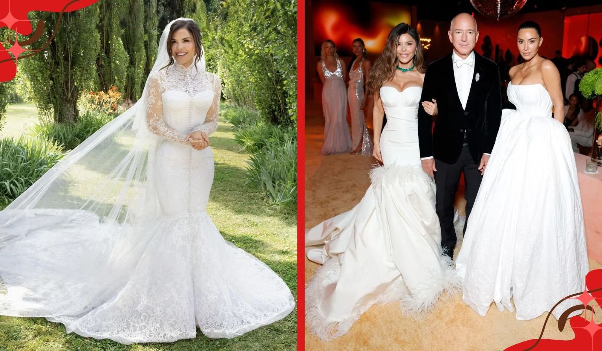 lauren sanchez wedding dress