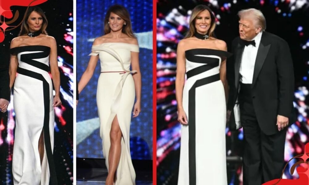 melania trump inauguration ball dress 2025