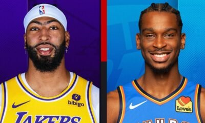 lakers vs okc thunder match player stats