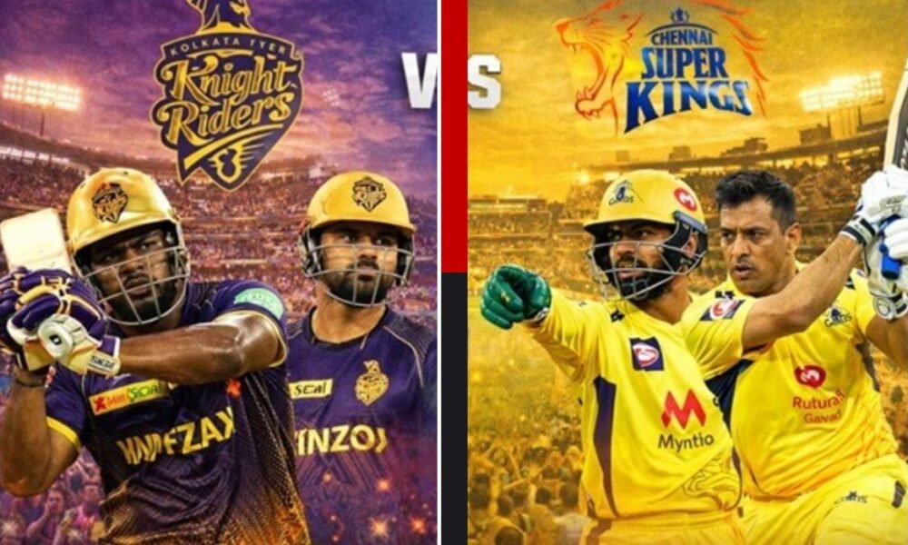 kolkata knight riders vs chennai super kings timeline