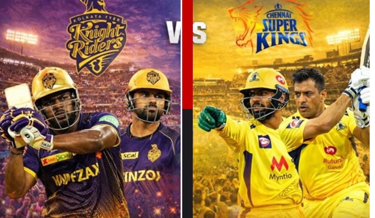 kolkata knight riders vs chennai super kings timeline