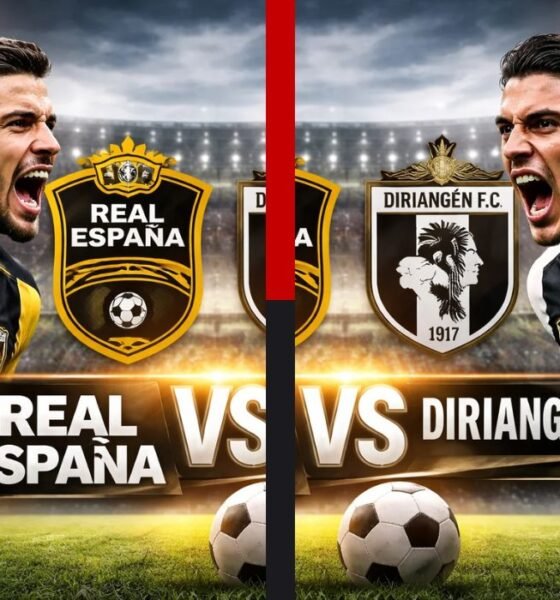 real españa vs diriangén fc stats